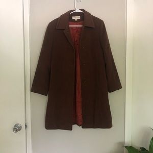 Vintage Albert Nipon Pea Coat, Wool and Cashmere
